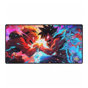 Epic Gamer Desk Mat - Anime Battle Design for Home Office & Gaming